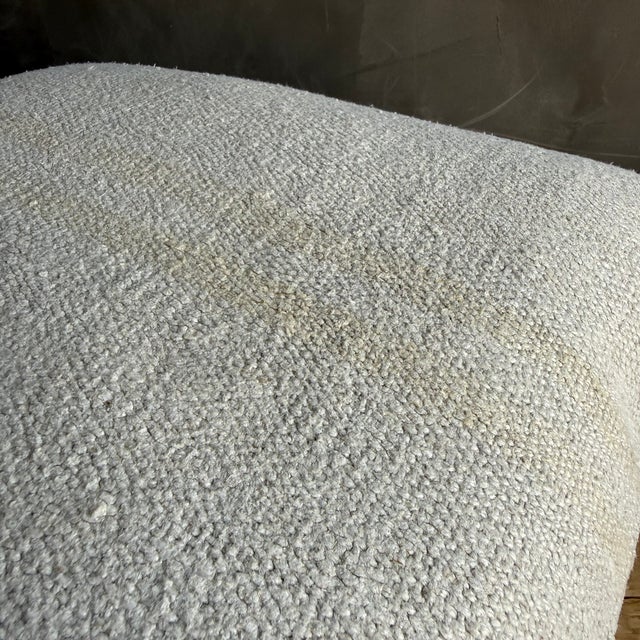 Textile Vintage Rug Pillow Cover With Stripes For Sale - Image 7 of 8