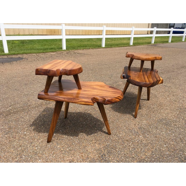1960s 1960s Mid Century Modern End Tables Pair For Sale - Image 5 of 7