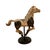 Folk Art Vintage Hand-Carved Painted Horse Figurine on Stand – Western Folk Art Decor For Sale - Image 3 of 6
