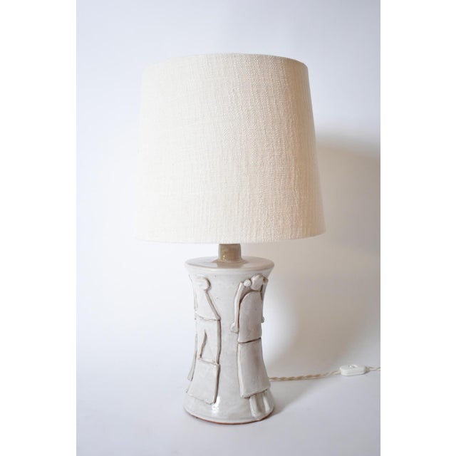 Not Yet Made - Made To Order Kasaï Avignon Off White Ceramic Lamp from Barracuda Interiors For Sale - Image 5 of 5