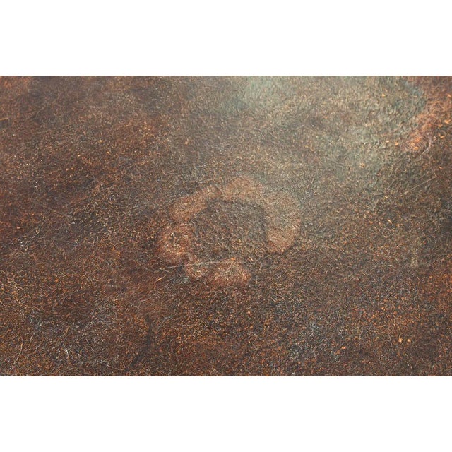 South Cone Home Handmade Traditional Leather topDesk For Sale - Image 9 of 17
