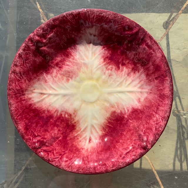 Raspberry Red Tiffany & Co. Este Ceramiche Rosso Savoy Cabbage Pasta Plate, 8 Available For Sale - Image 8 of 8