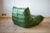 Dubai Green Leather Togo Lounge Chair by Michel Ducaroy for Ligne Roset For Sale - Image 3 of 8