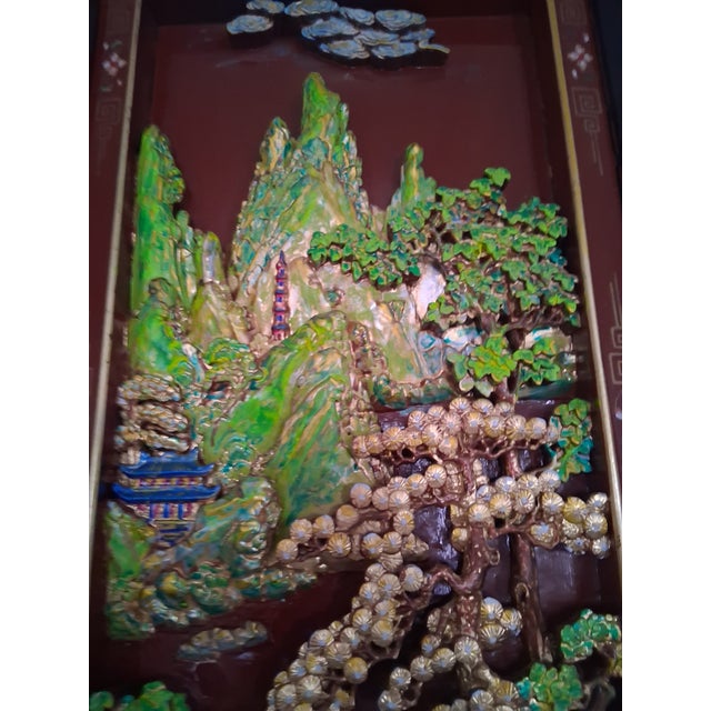 Traditional Mid 20th Century Splendidus No. 1: Pagoda Mountain Relief – High-Contrast "New Style" Transformation For Sale - Image 3 of 12