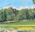 Contemporary Lakeside Landscape Oil on Canvas For Sale - Image 4 of 10