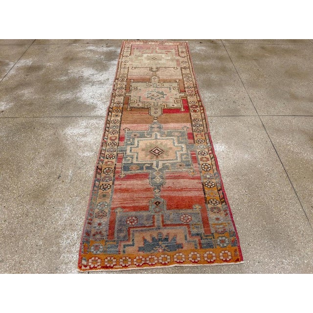 Galerie Shabab Collection Mid-20th Century Turkish Anatolian Runner For Sale - Image 4 of 10