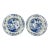 18th-Century Delftware Plates With Maker's Mark, a Pair For Sale