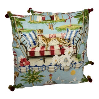 P Kaufmann Night in India Pillows - Pair For Sale