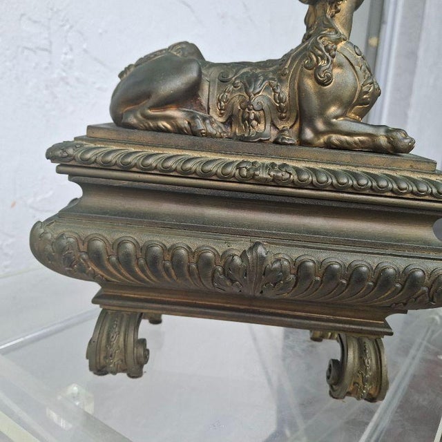 Important 17thc French Louis XIV Gilt Bronze Sphynx Sculpture and Stacked Associated Components - Jardiniere For Sale - Image 13 of 18