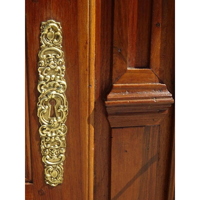 Louis Philippe Wardrobe in Light Walnut For Sale - Image 11 of 18