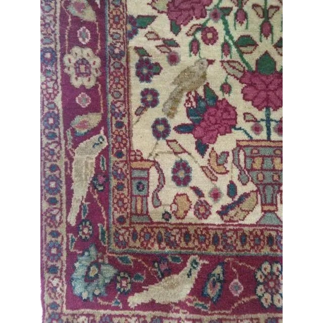 Persian 1940s Persian Tehran Pictorial Rug For Sale - Image 3 of 8