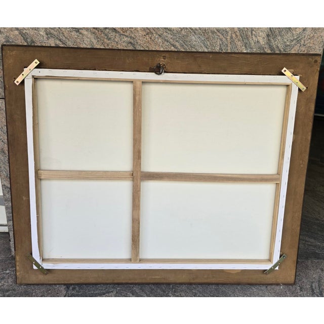 Brown Art Nouveau Mahogany Picture Frame with Brass Floral Mounts, Austria, 1900s For Sale - Image 8 of 10