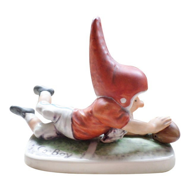 Vintage West German Goebel Co "Tommy" Boy Football Figurine For Sale