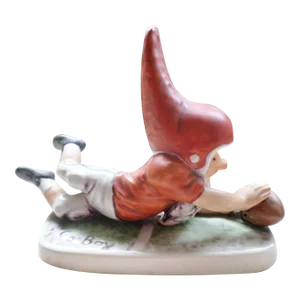 Vintage West German Goebel Co "Tommy" Boy Football Figurine