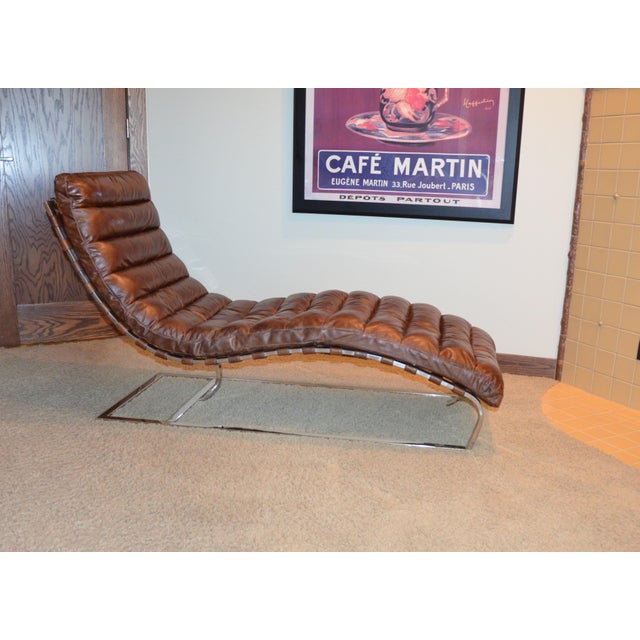 Oviedo Restoration Hardware Leather Chaise Chairish