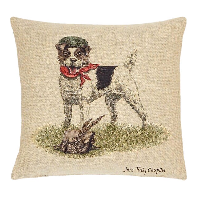 Master Jack Russell Cushion With Feather Filler - 33x33cm (13"x13") For Sale