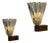 Bullicante Murano Glass Wall Lights attributed to Ercole Barovier, 1940s, Set of 2 For Sale