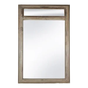 Vintage Rustic Wooden Rectangular Wall Mirror
