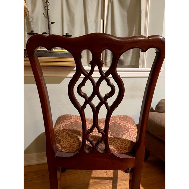 1980s 8 Elegant Baker Furniture Historic Charleston Collection Georgian Style Chairs For Sale - Image 9 of 12