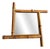 Rustic Facet Cut Glass Mirror with Bamboo Frame, France, 1940s For Sale