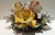 Yellow 1930s Vintage Centerpiece Capodimonte Porcelain Flower Basket Made in Italy For Sale - Image 8 of 12