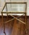 1980s Faux Bamboo Brass Drinks Table For Sale - Image 5 of 9