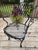 Black Woodard Florentine Orleans Pattern Iron Patio Chairs - Set of 4 For Sale - Image 8 of 12