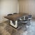 Metal Dining Table in Oak and Bronze, 2018 For Sale - Image 7 of 11