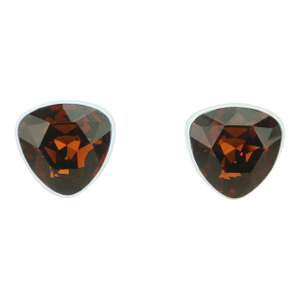 1970s Kenneth Jay Lane Faux Topaz Crystal & Enamel Earrings