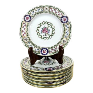 Haviland Limoges "Louveciennes" Bread Butter Plates 6 3/8" France-Set of 7-Mint! For Sale
