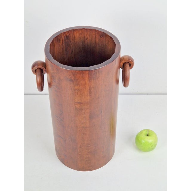 Vintage Wooden Cylinder Umbrella Stand, 1960s For Sale - Image 6 of 9