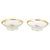 1960s Porcelain Golden Basket Compotes from Royal Copenhagen, 1980s, Set of 2 For Sale - Image 5 of 5