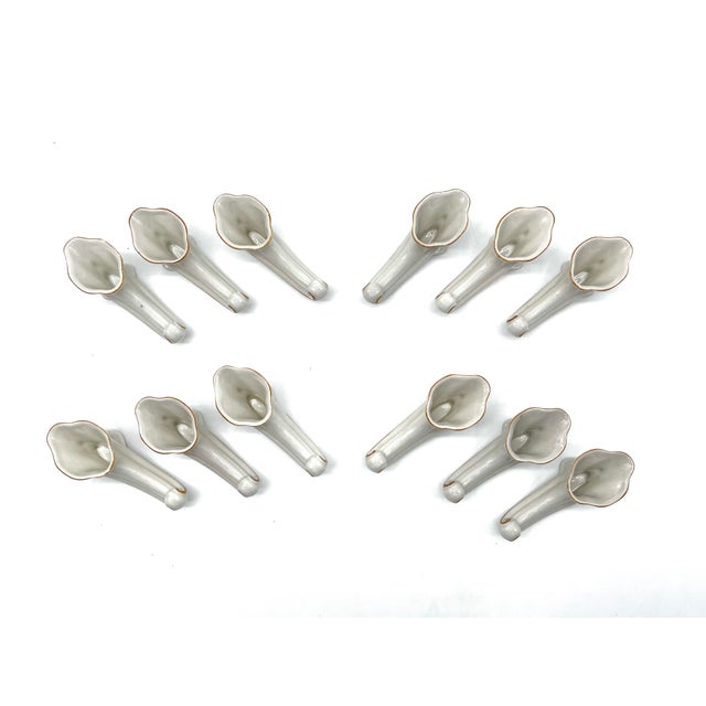 Art Deco Porcelain Knife Bench and Lounger by Oscar Schlegelmilch, 1920s, Set of 12 For Sale - Image 4 of 14