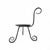 Metal Vintage Forged Wrought Iron Candle Stand Holders- A Pair For Sale - Image 7 of 12