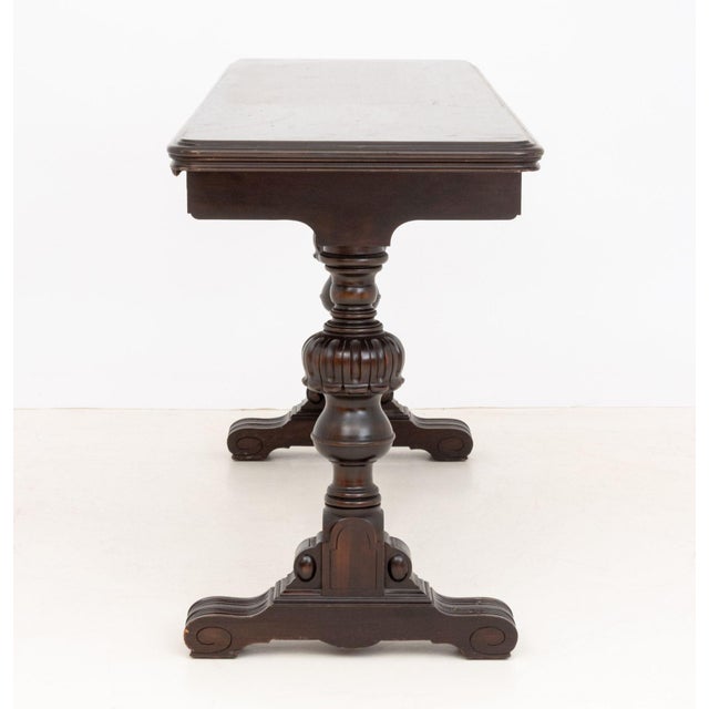 Renaissance Revival Mahogany Trestle Table For Sale In New York - Image 6 of 8
