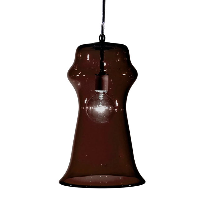 Not Yet Made - Made To Order Orpheus Pendant Light from the Versuvius Collection in Ink For Sale - Image 5 of 5