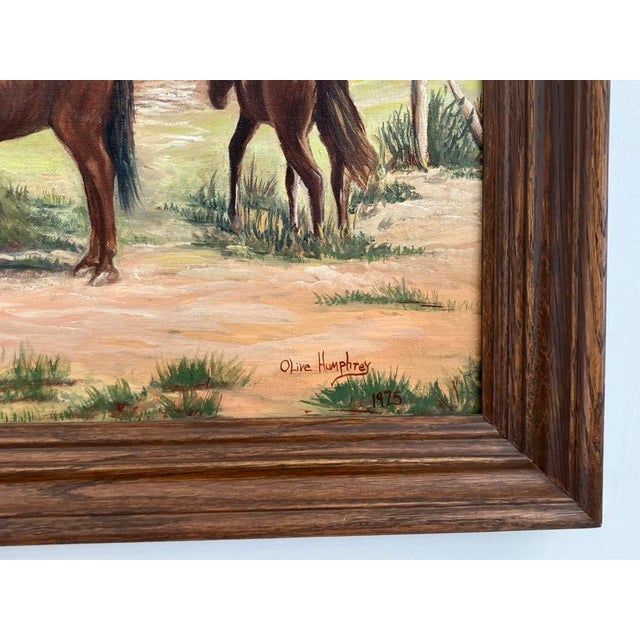 1970s Olive Humphrey – “P. W. Dickson Home” Original Oil on Panel, 1975 For Sale - Image 5 of 14