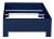 Not Yet Made - Made To Order Lattice Back Bed Twin Extra Long - Navy Blue For Sale - Image 5 of 8