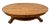 Brown Oval Coffee Table Tiger Oak, Center Drawer, Shelf, Empire Style, Made by Heirloom Enterprises Inc. For Sale - Image 8 of 12