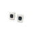 1990s Pair of Judith Ripka Estate Onyx Omega Back Earrings Sterling Silver 14 Grams For Sale - Image 12 of 13