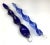 Blue 1980s Art Glass Hanging Twirling Ornament For Sale - Image 8 of 9
