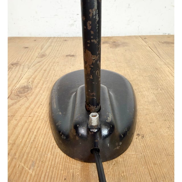 Bauhaus Industrial Black Table Lamp, 1930s For Sale - Image 9 of 18
