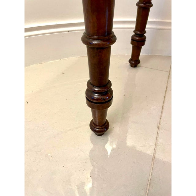 Antique Victorian Mahogany Side Table, 1860s For Sale - Image 10 of 12