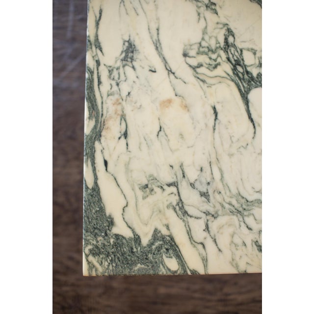 Vintage Brass and Marble Rectangle Coffee Table For Sale - Image 11 of 12