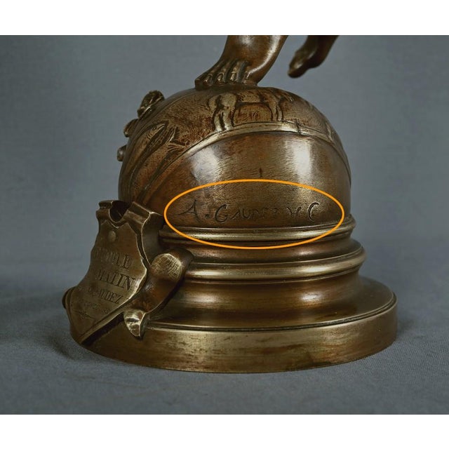 Gaudez, The Morning Star, Late 19th Century, Bronze For Sale - Image 16 of 18