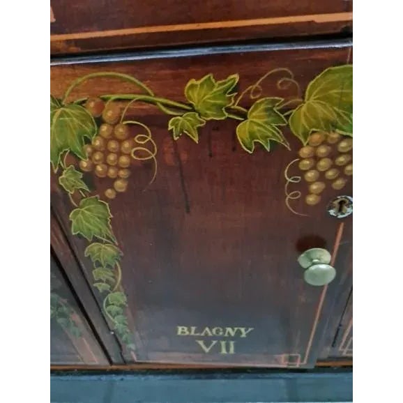 French Country 1937 Bourgogne French Wine Locker/Original/One-Of-A-Kind For Sale - Image 3 of 12