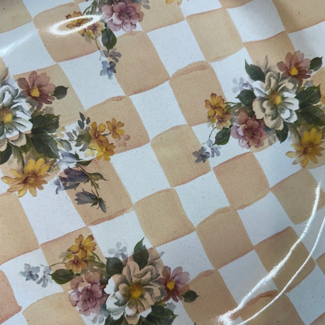 Boho Chic McKenzie Childs Terracotta Plate For Sale - Image 3 of 5