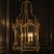 Louis XV Style Hexagonal Gilt Bronze Hall Lantern, 1800 For Sale - Image 9 of 11