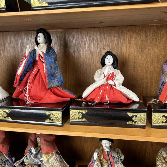 Meiji Era Traditional Hina Matsuri Doll Set, Japan, 1890s For Sale - Image 10 of 18