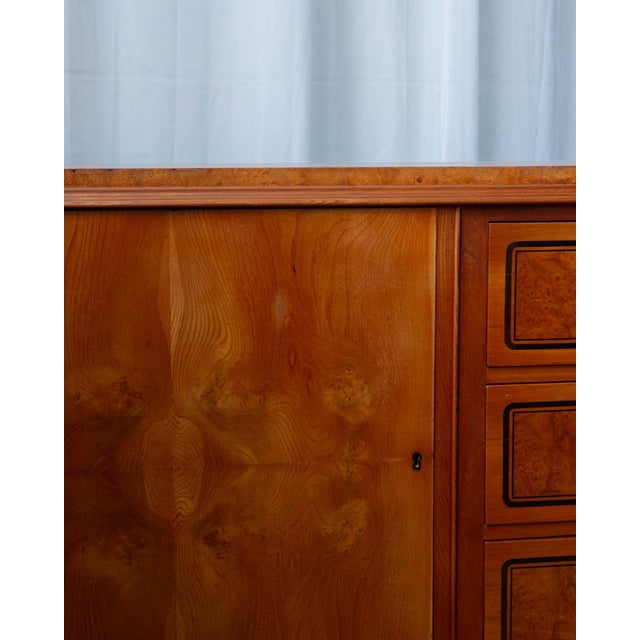 Art Deco Swedish Burlwood Sideboard, C. 1930s For Sale - Image 14 of 16